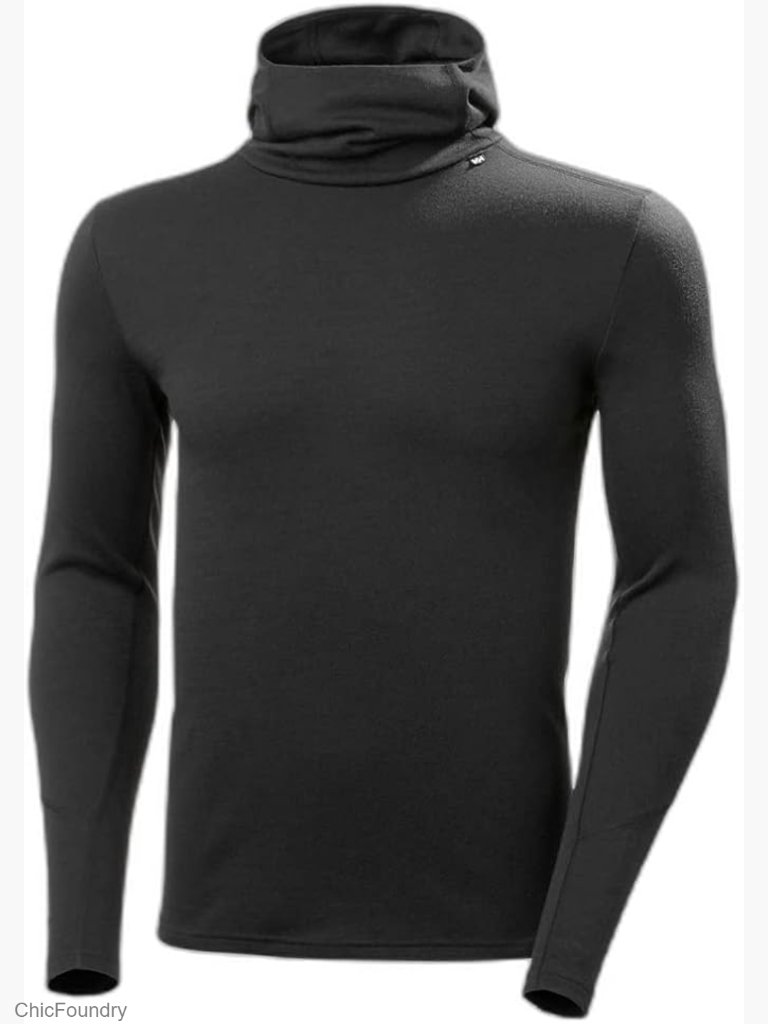Merino Wool Midweight Hoodie - Men's Base Layer For Skiing, Hiking